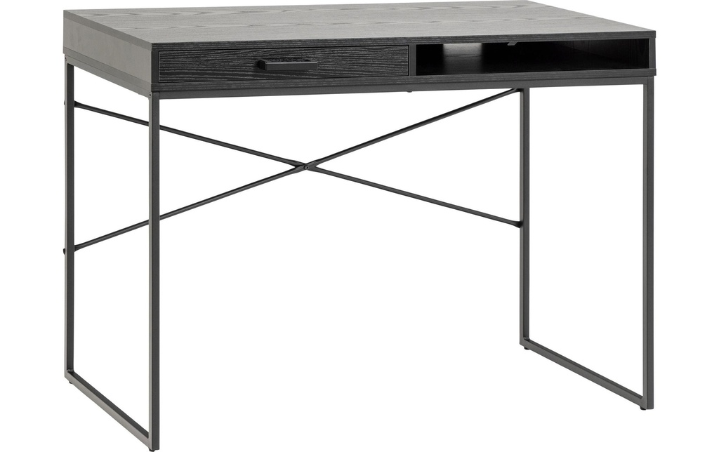 AC Design Table Seaford, noir mat / noir mat