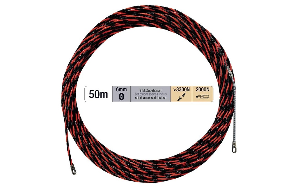 STEFFEN Tirage de câble 50m Ø 6 mm