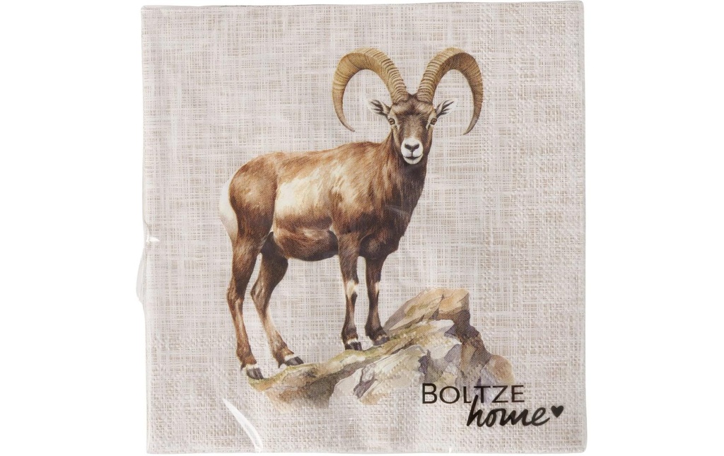 Boltze Serviettes Poldie 20 pièces, 16.5 x 16.5 cm
