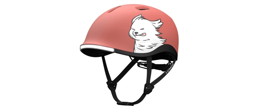 LUMOS Casque Nyxel Blanc/Rouge, S