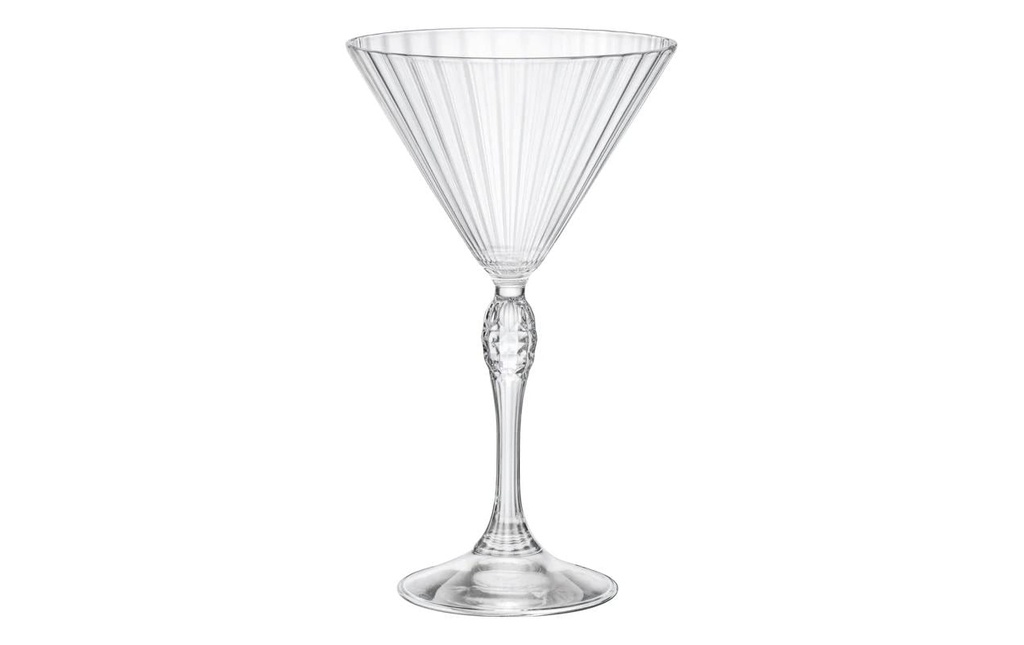 Bormioli Rocco Verre à Martini Les 20 ans de l'Amérique 250 ml, 4 Pièce/s, Transparent