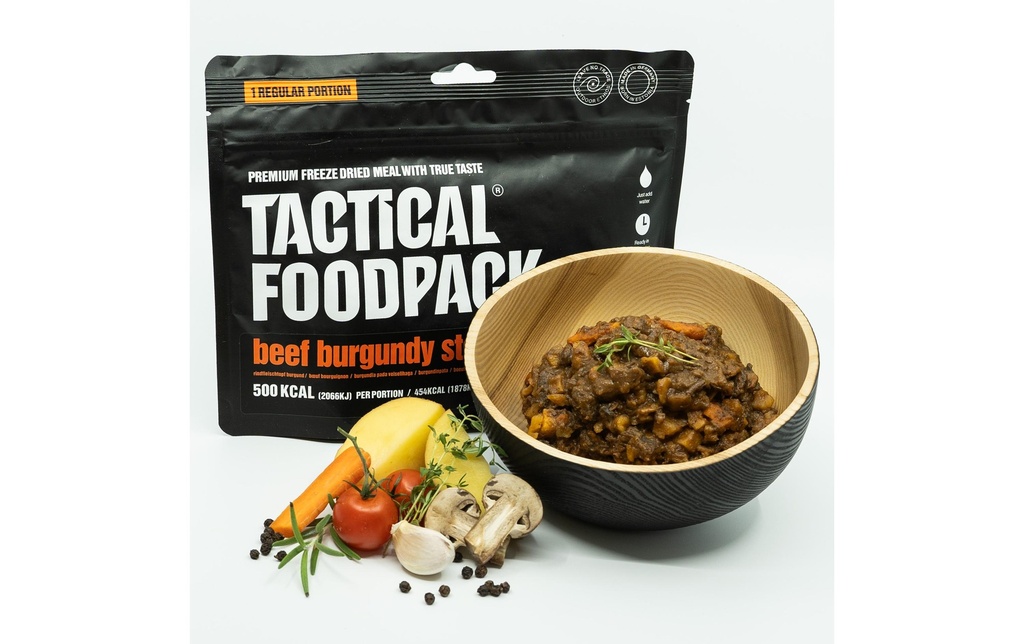 Tactical Foodpack Plat principal Potée de bœuf et de bourgogne