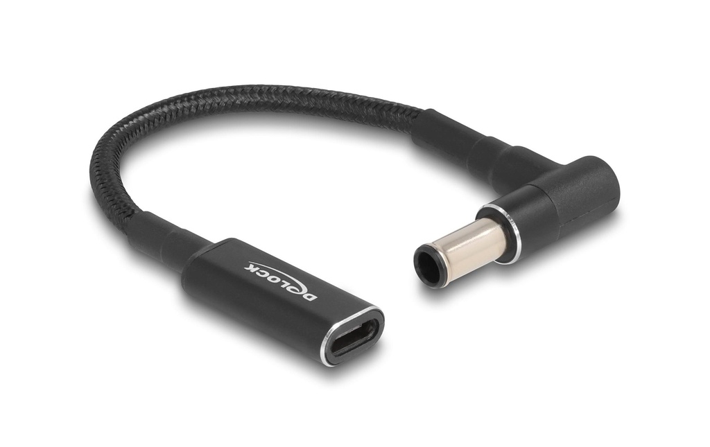 Delock Câble de chargement USB-C à Sony 6 x 4.3 mm angulé à 90°, 15 cm