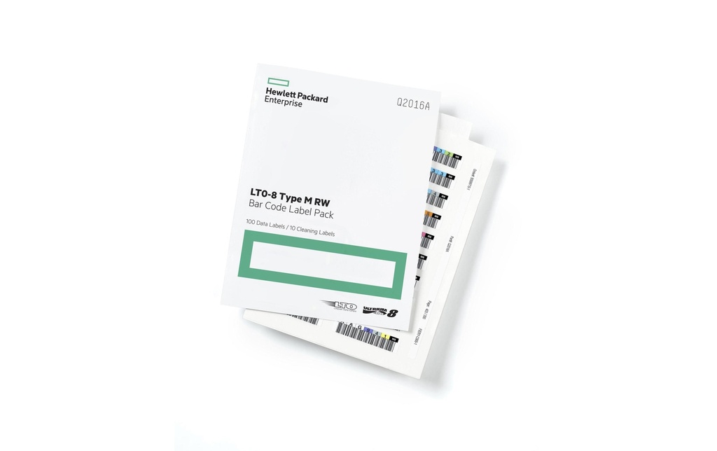 HPE Étiquettes LTO-8 Q2015A Code à barres, paquet de 100