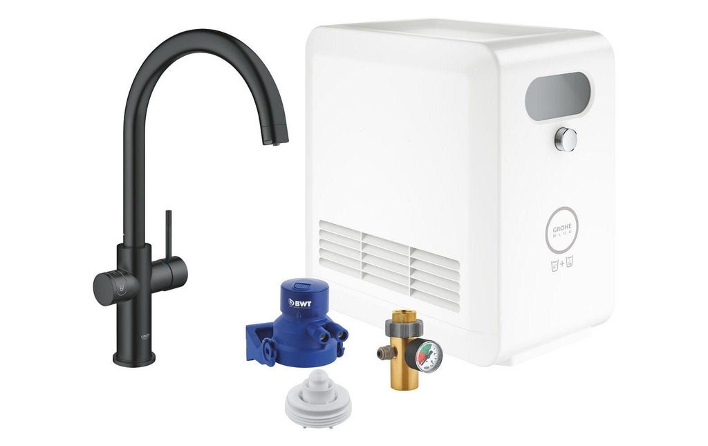 GROHE Robinetterie de cuisine Blue Professional Bec C velours noir