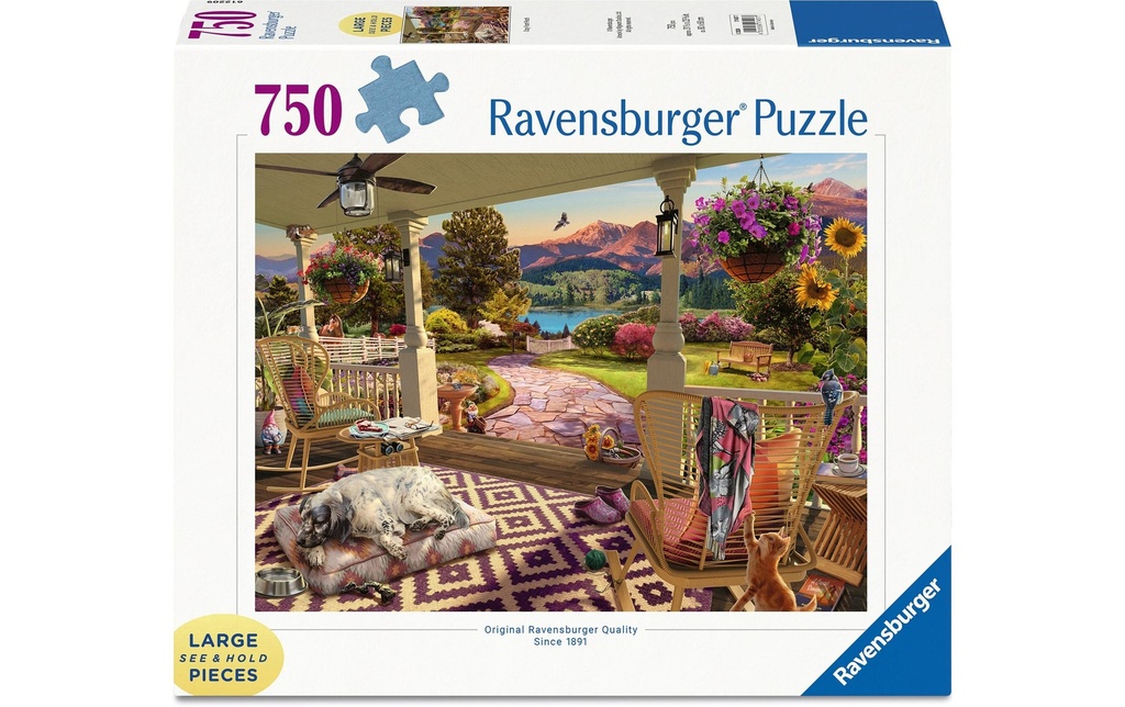Ravensburger Puzzle Détente sur la véranda 750 pièces