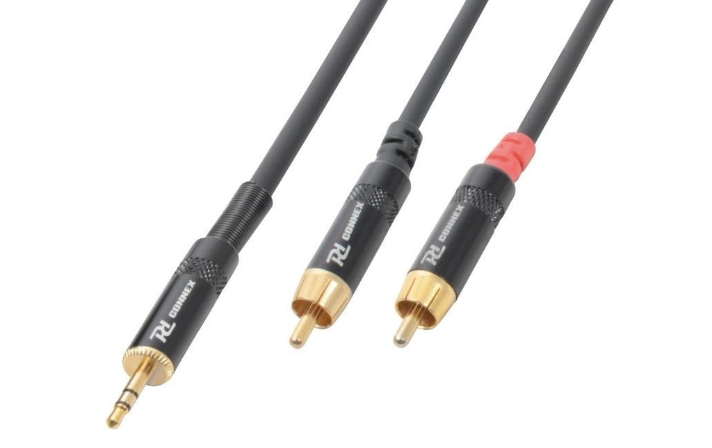 PD Connex CX85-1 jack 3,5 mm, mâle - Cinch 1.5 m