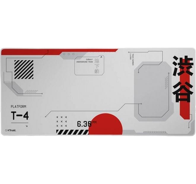 Trust Tapis de souris de gaming GXT 759 XXL Rouge/Blanc