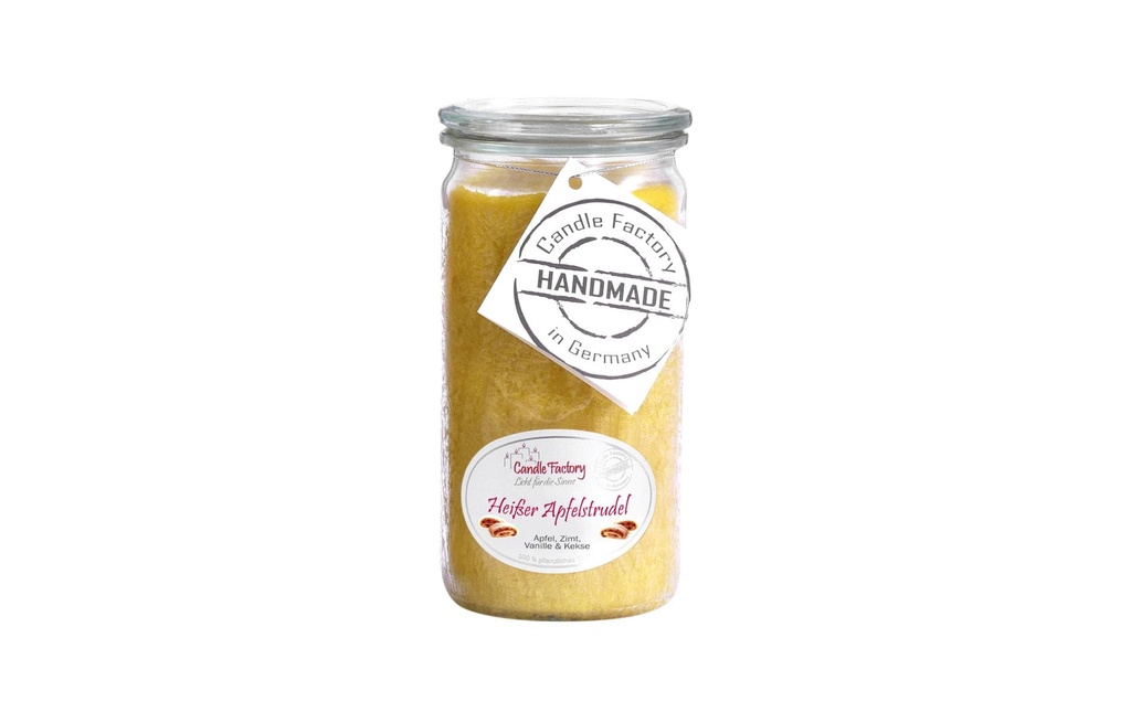 Candle Factory Bougie parfumée Mini Jumbo Strudel aux pommes chaud