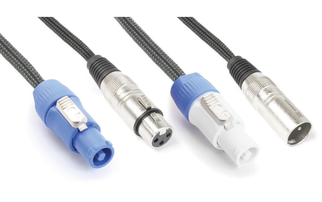PD Connex CX06-5 Powercon - XLR 3 pôles, femelle 5 m