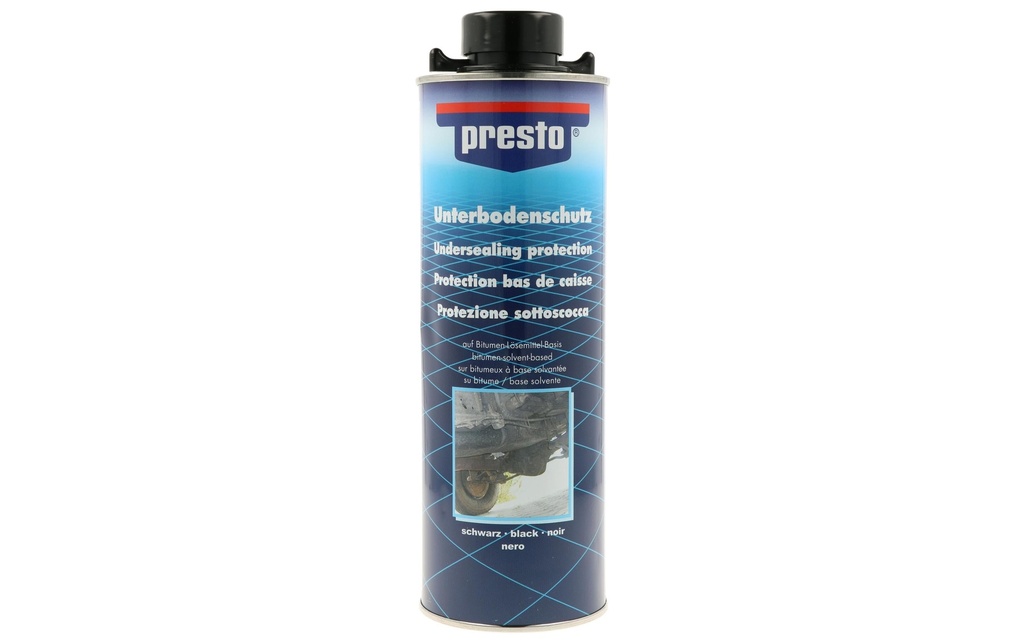 Presto Protection bitumeuse pour bas de caisse noir 1000 ml