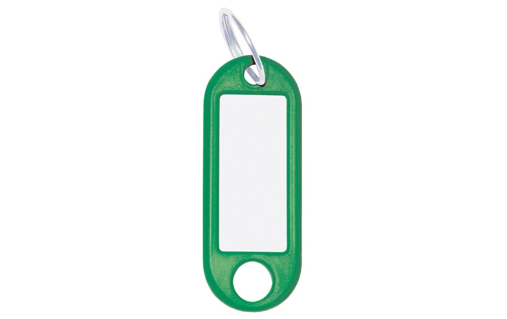 WEDO Porte-clés 18 mm avec anneau, vert, 100 pièces