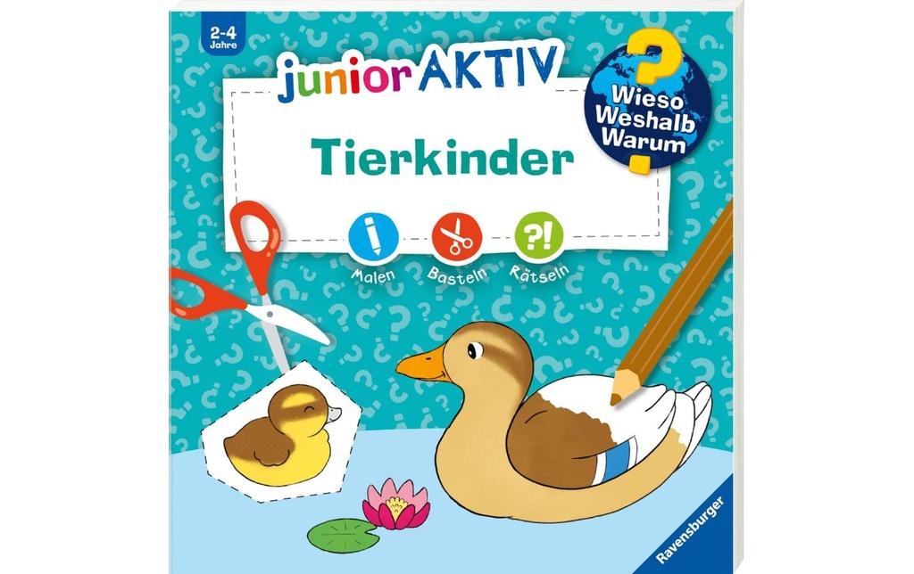 RAVENSBURGER Cah.activ WWW junior animaux (48 pces)