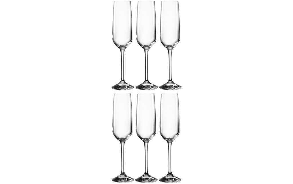 Montana Verre à Champagne Vivid 160 ml, 6 Pièce/s, Transparent