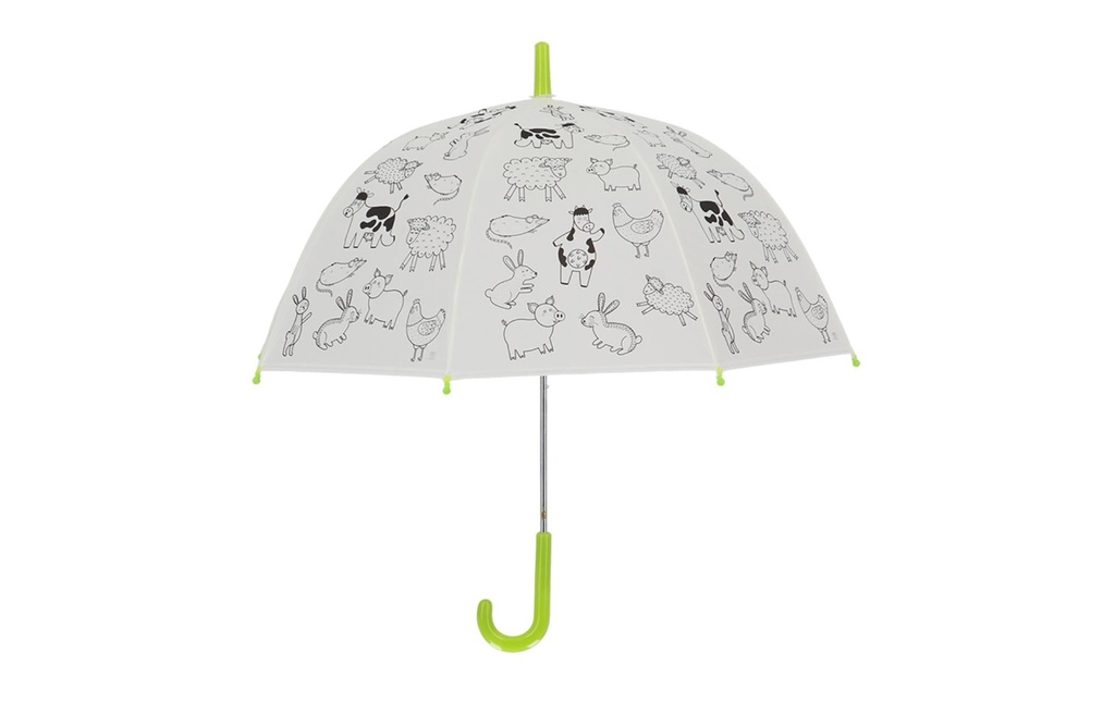 Esschert Design Kits de bricolage Écran Animaux de ferme à peindre Vert/Blanc