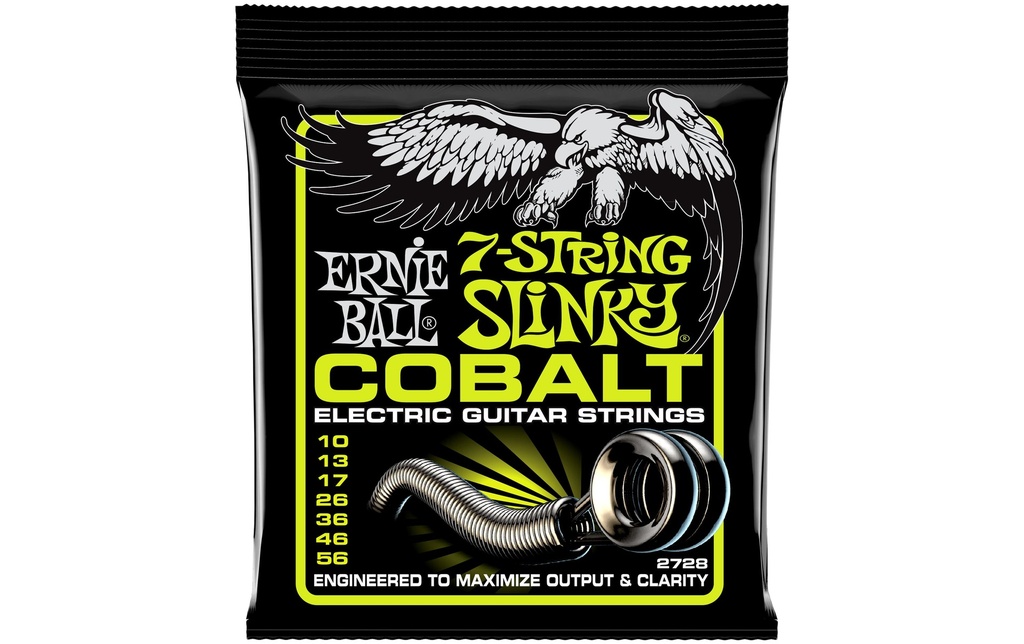 Ernie Ball Cordes de guitare 2728 Slinky Cobalt – Regular 10-46