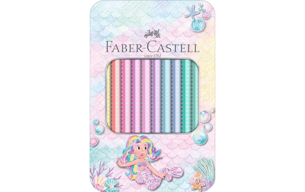 Faber-Castell Crayons de couleur Jumbo Sparkle Lot de 10