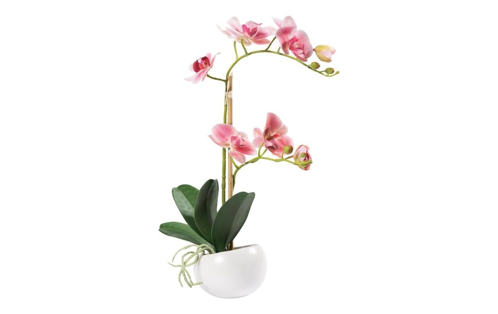 Dekomat AG Plante artificielle Orchidée en pot 48 cm