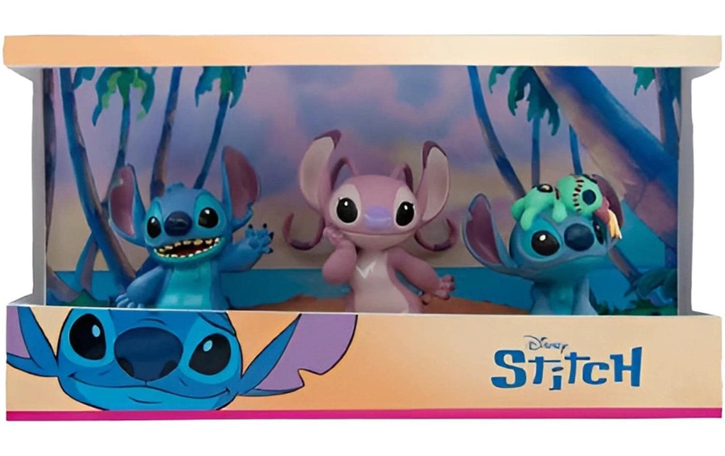 BULLYLAND Ensemble de figurines Disney Stitch 3 figurines, sans PVC