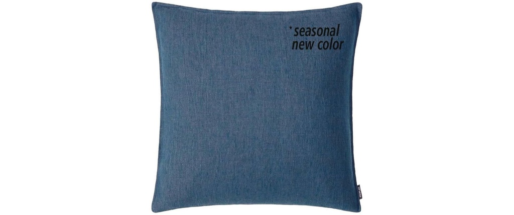 PROFLAX Housse de coussin Leinen 50 x 50 cm, bleu