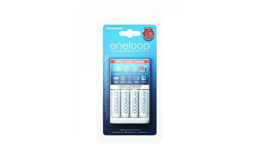 Panasonic Chargeur eneloop Pro BQ-CC55 + 4x AA 2000 mAh