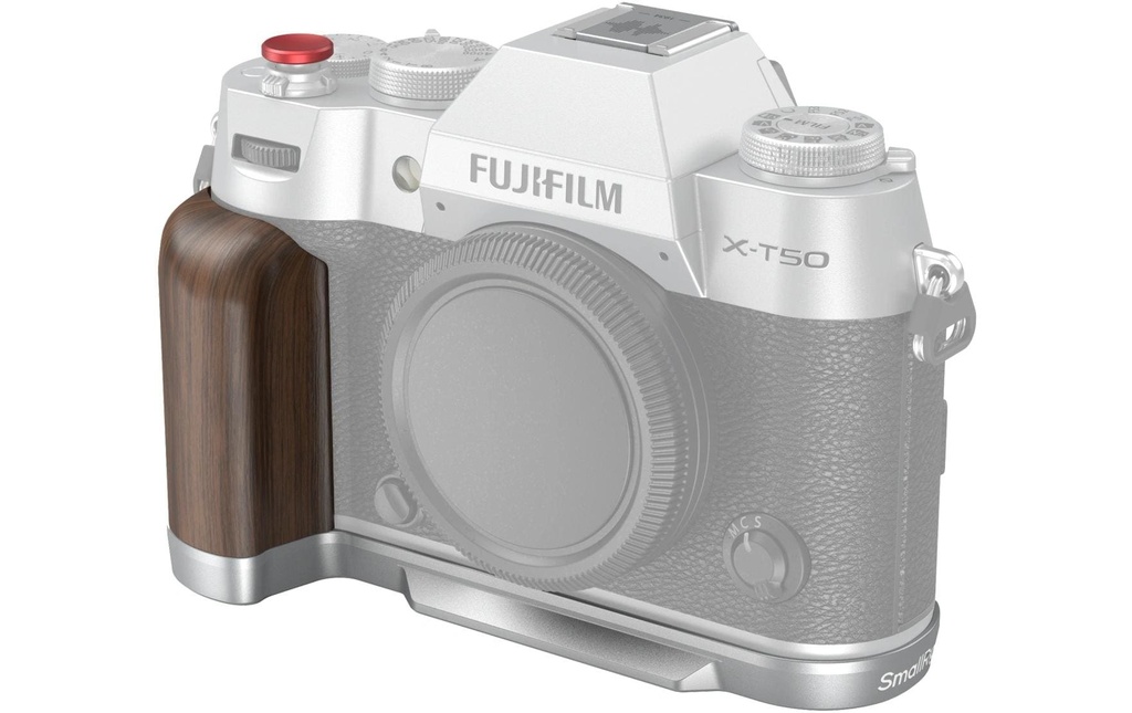 Smallrig Angle en L Poignée en bois pour FUJIFILM X-T50 - Argent