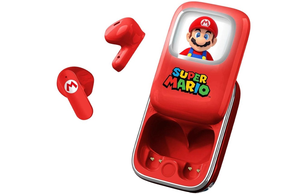 OTL Écouteurs True Wireless In-Ear Super Mario Slide Rouge