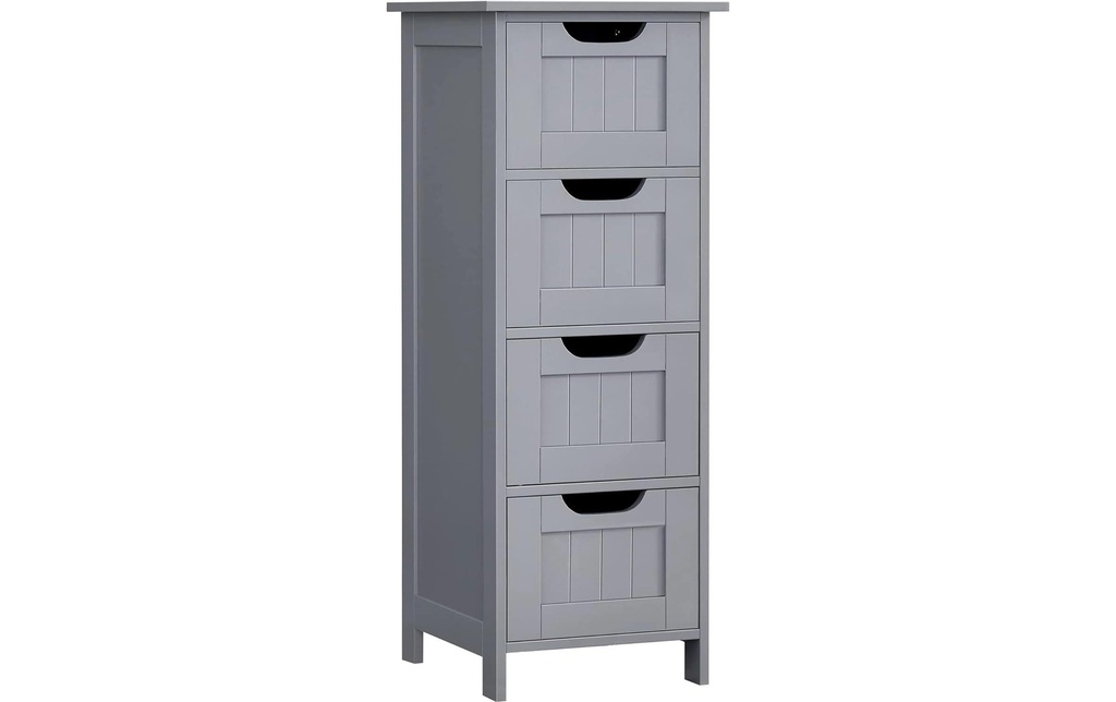 VASAGLE Armoire style maison de campagne Gris