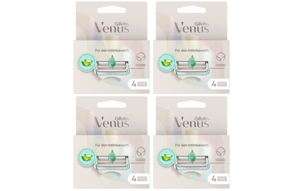 Gillette Venus Lames de rasoir Pour les parties intimes 4 x 4 pièces