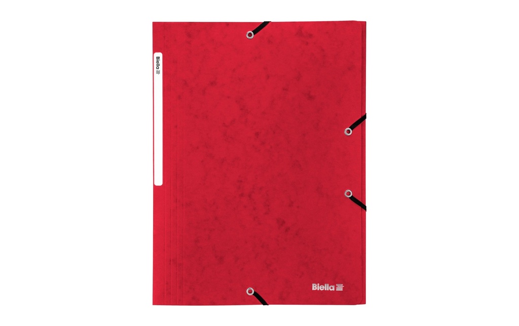 [100840145] BIELLA Doss.élast.Pressspan A4 rouge