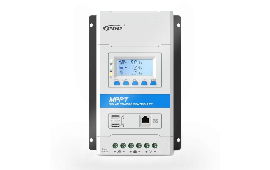 Epever Contrôleur de charge solaire Triron 2210N MPPT 100/20/2xUSB