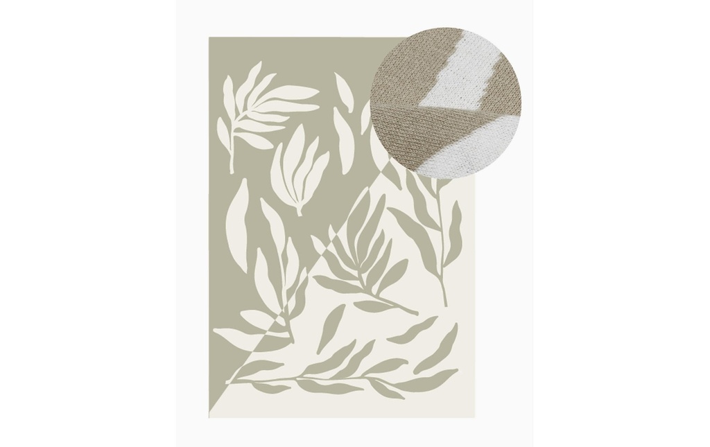 Chic Mic Couverture Feuille du désert 140 x 200 cm