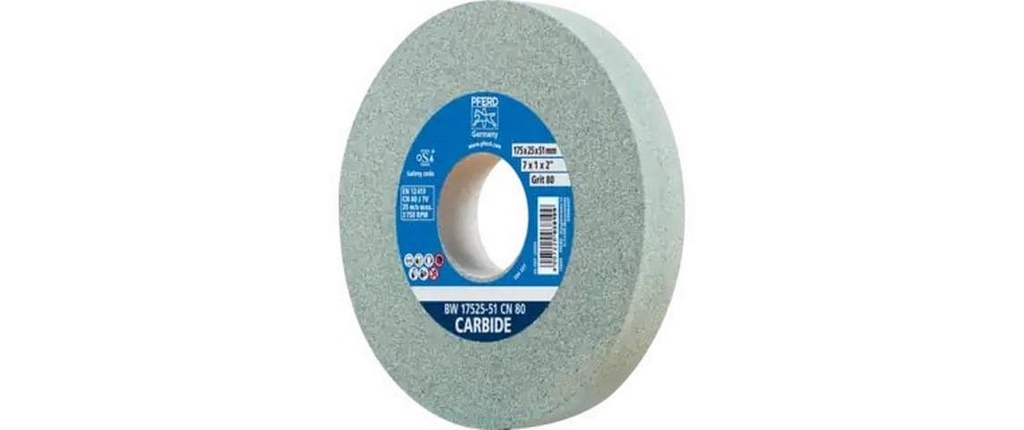 Pferd Meules à chevalet Ø 175 x 25 mm Ø de perçage 32 mm SiC80