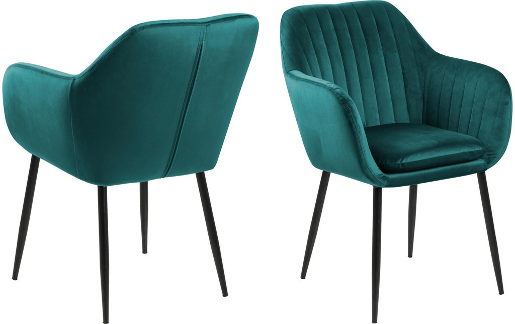 AC Design Chaise Emilia Vert émeraude
