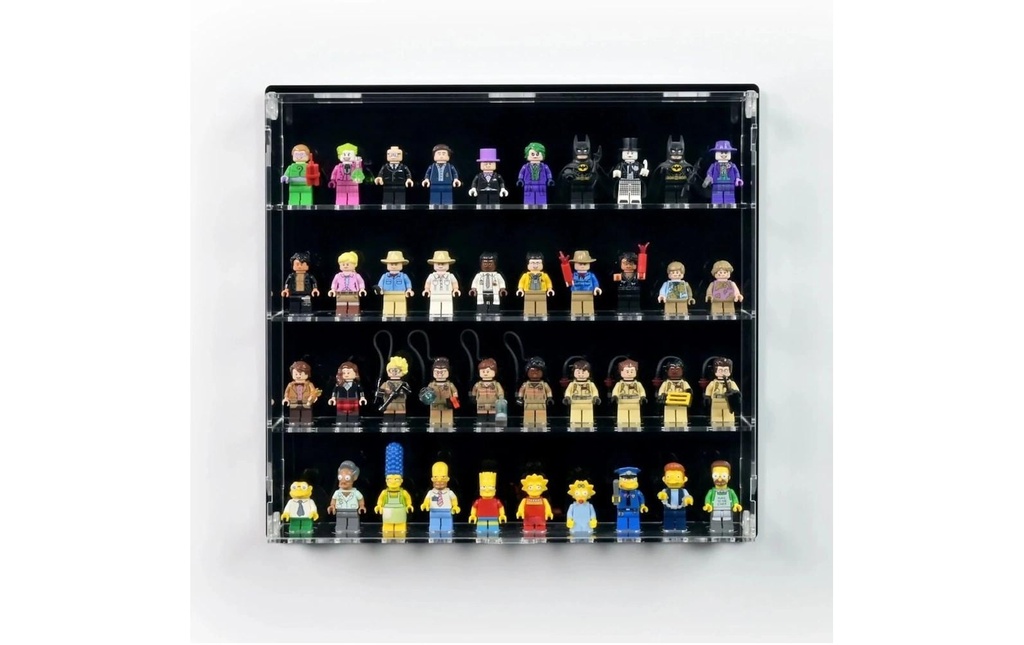 iDisplayit Modules de construction Présentoir mural en acrylique pour 40 minifigurines LEGO