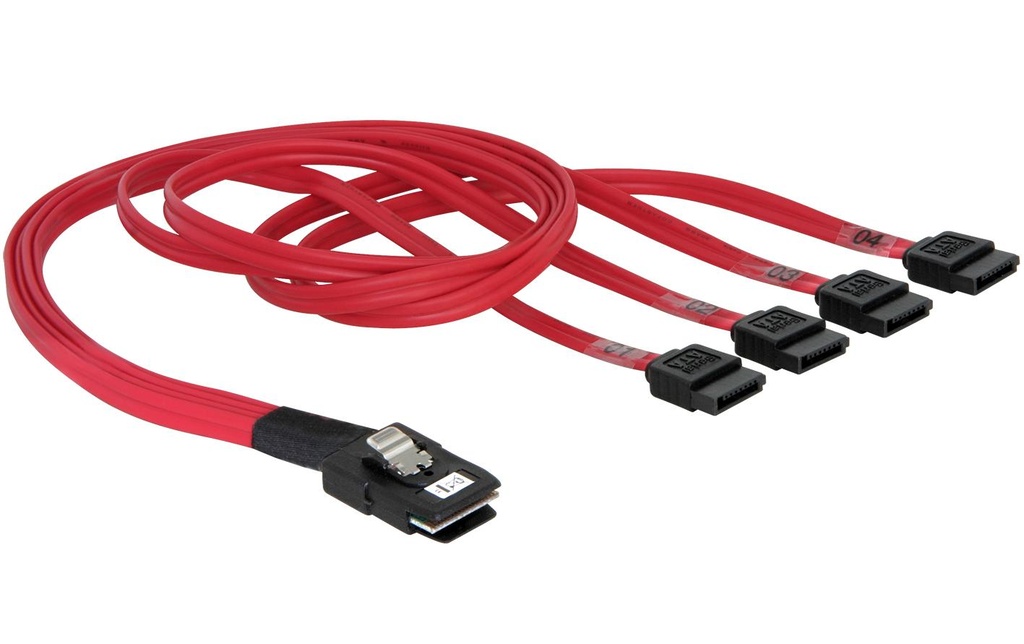 Delock Câble SAS SFF-8087 - 4xSATA 50 cm