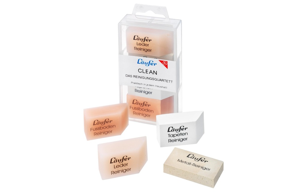 [337011025] LÄUFER Clean set gommes nettoyage (4 pces)