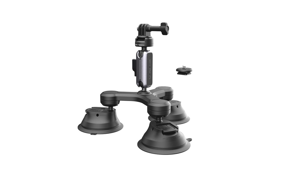 PGYTECH Supports à ventouse CapLock Three-arm