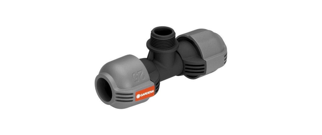 GARDENA Pièce en T 2787, 25 mm x 3/4-Aussengewinde