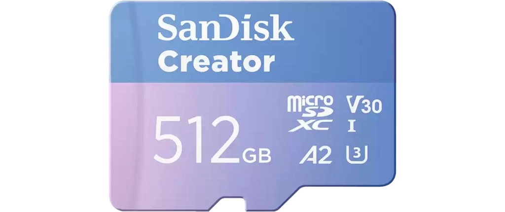 SanDisk Carte microSDXC Creator UHS-I 512 GB