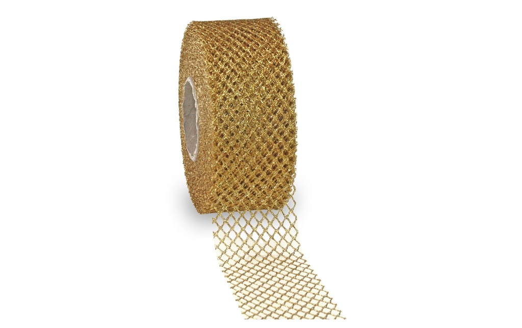 Pattberg Ruban cadeau Siena 4 cm x 20 m, or