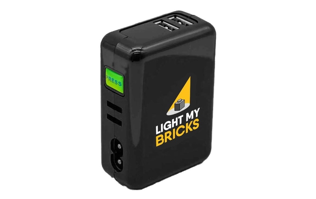 Light My Bricks Accessoire Adaptateur secteur universel 5 V 4 Amp – Adaptateur mural USB