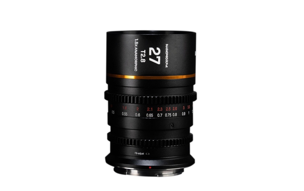 Laowa Longueur focale fixe Nanomorph 1.5X 27 mm T/2.8 (Amber) – Canon RF