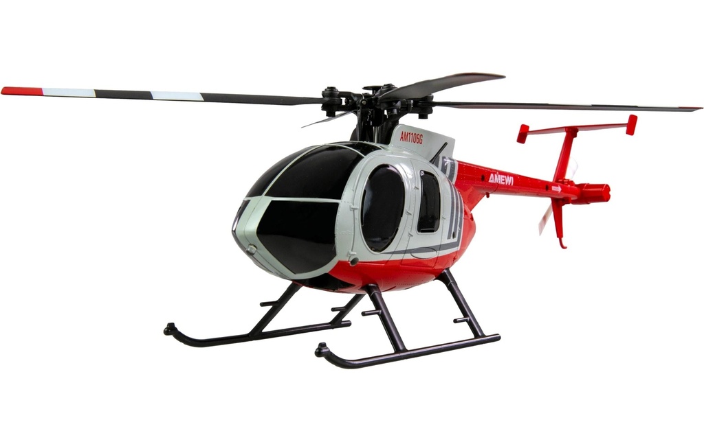 Amewi Hélicoptère Hughes MD500 Civil 4 canaux 6G RTF