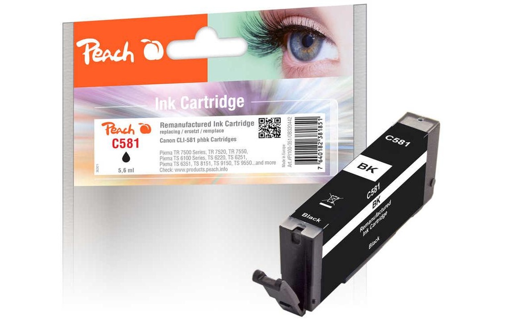 Peach Encre Canon PGI-581 Photo Black
