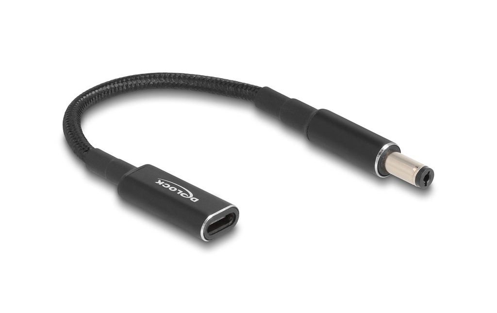 Delock Câble de chargement USB-C à 5.5 x 2.1 mm mâle 15 cm