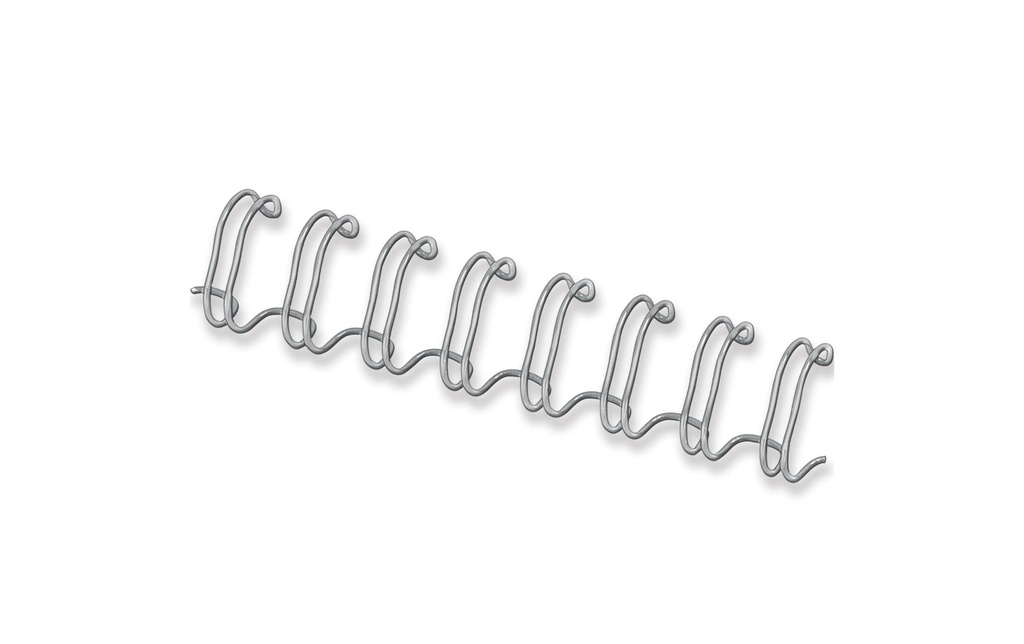 Fellowes Peigne de reliure 6 mm Fil métallique Argent