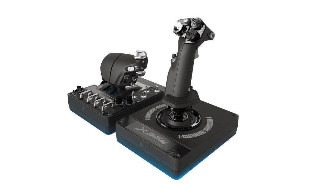 Logitech Contrôleur de simulation G Saitek X56 Rhino H.O.T.A.S.