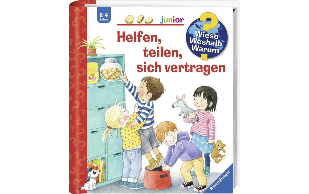 Ravensburger Livres pratiques pour enfants WWW Junior – Helfen, teilen, sich vertragen
