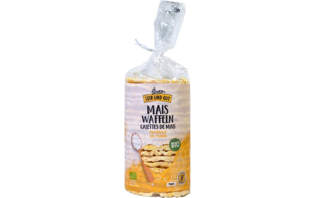 Leib und Gut Bio Galettes de maïs sel de mer 120 g